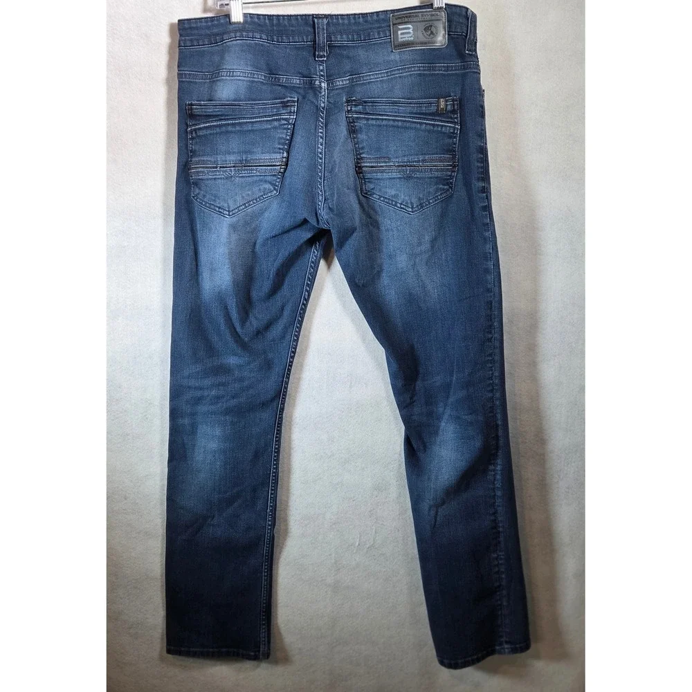 Buffalo David Bitton‎ Livefree Mens Blue Slim Straight Leg Denim Jeans 38x31